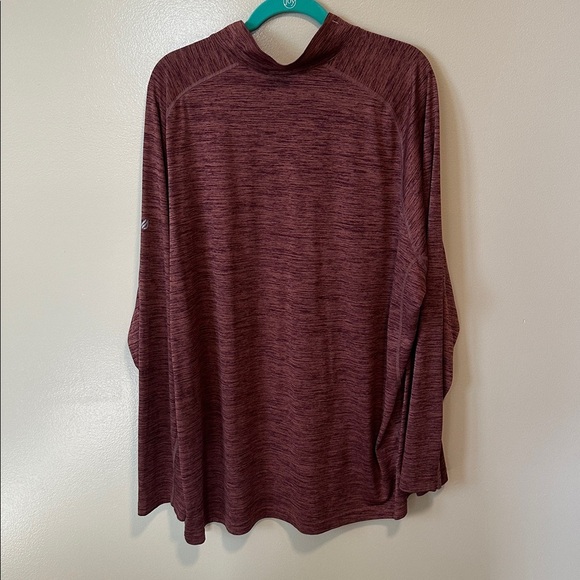 Eddie Bauer Burgundy Quarter-Zip Pullover size Tall 3xl - Picture 4 of 5